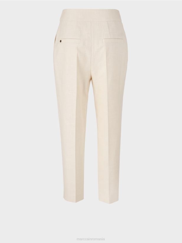 pantaloni în aspect de in Marc Cain cremă îmbrăcăminte 4826HH723