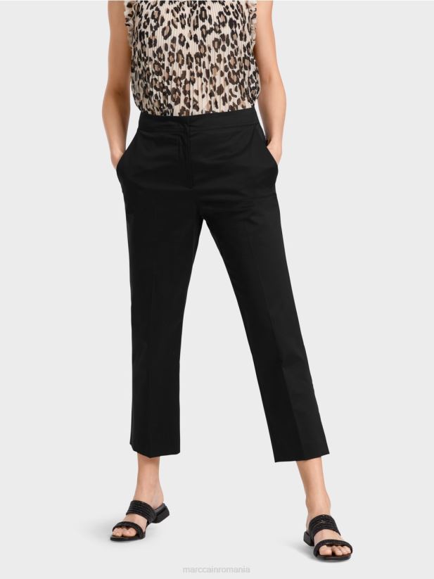 pantaloni în stil chino Marc Cain negru îmbrăcăminte 4826HH640