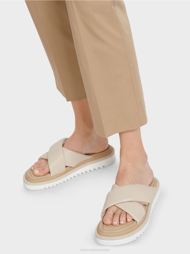 pantaloni în stil chino Marc Cain nisip adânc îmbrăcăminte 4826HH635