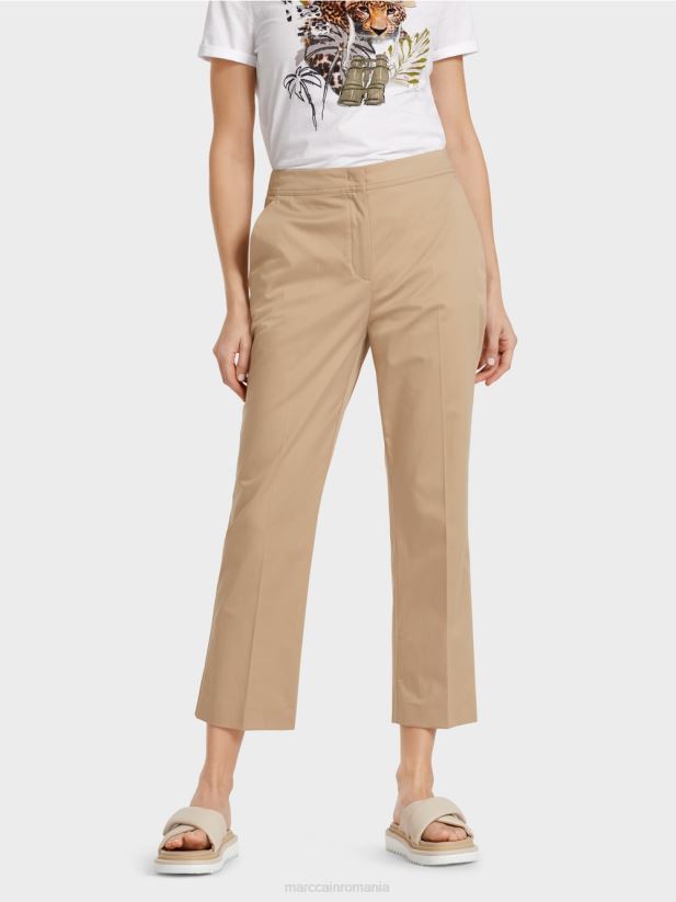 pantaloni în stil chino Marc Cain nisip adânc îmbrăcăminte 4826HH635