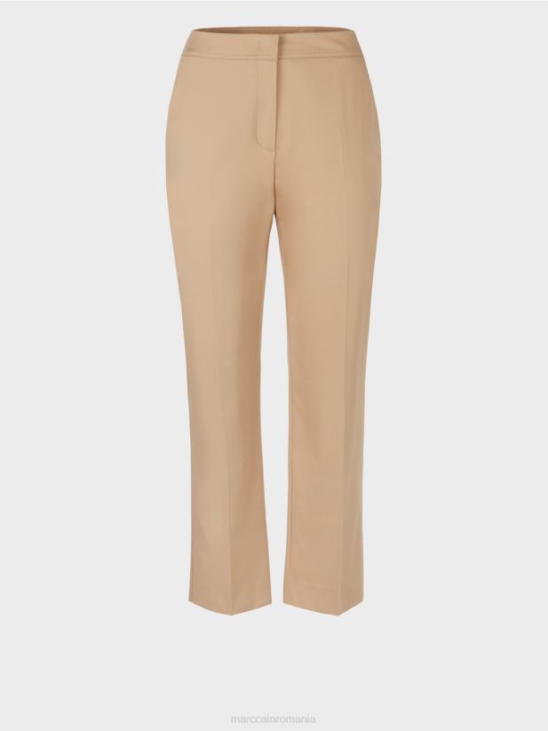 pantaloni în stil chino Marc Cain nisip adânc îmbrăcăminte 4826HH635