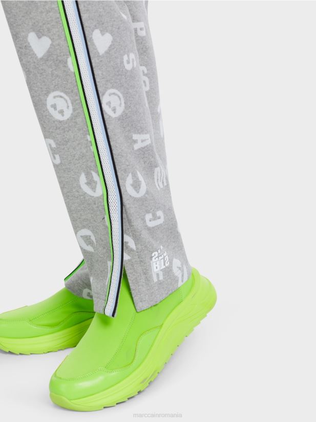 pantaloni în stil jogging roanne Marc Cain gri argintiu îmbrăcăminte 4826HH561