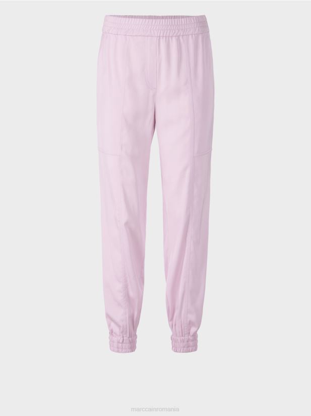 pantaloni în stilul de jogging Marc Cain lavandă ușoară îmbrăcăminte 4826HH685