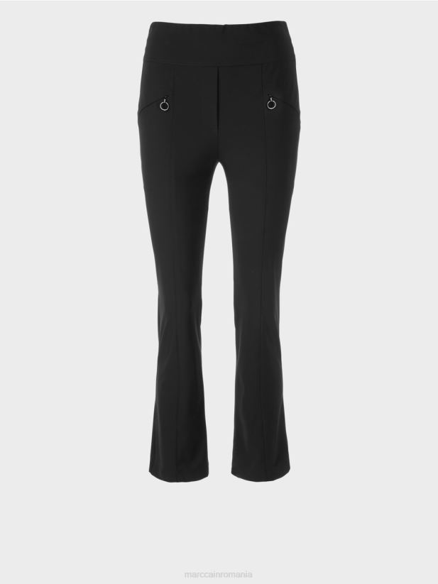 pantaloni îngusti fengyi cu jug în talie Marc Cain negru îmbrăcăminte 4826HH564