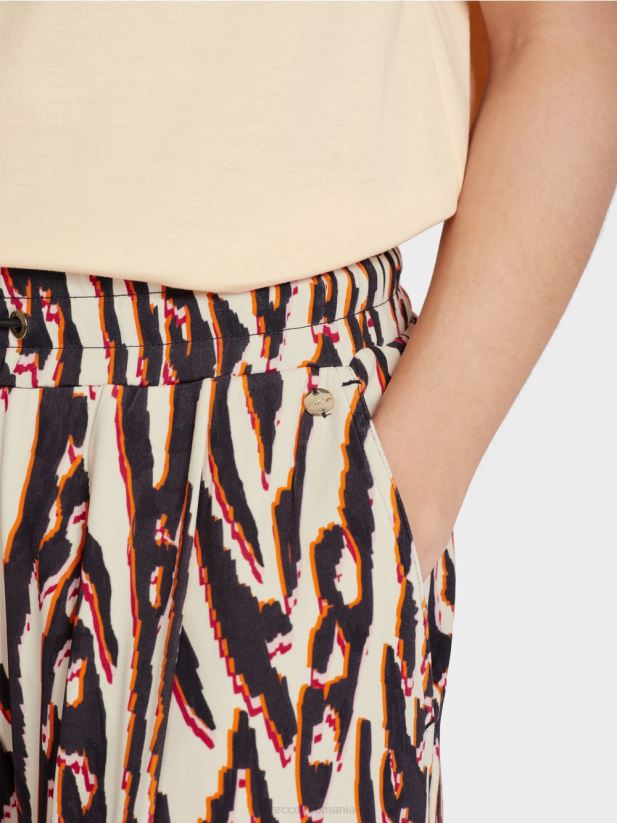 pantaloni plisați cu talie jogger Marc Cain rosu intens îmbrăcăminte 4826HH614