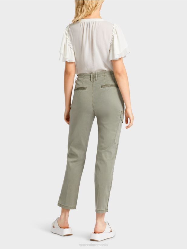 pantaloni radom „regândiți împreună”. Marc Cain junglă adâncă îmbrăcăminte 4826HH655