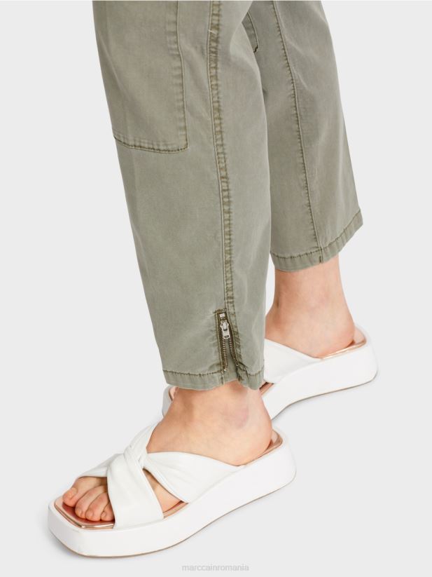 pantaloni radom „regândiți împreună”. Marc Cain junglă adâncă îmbrăcăminte 4826HH655