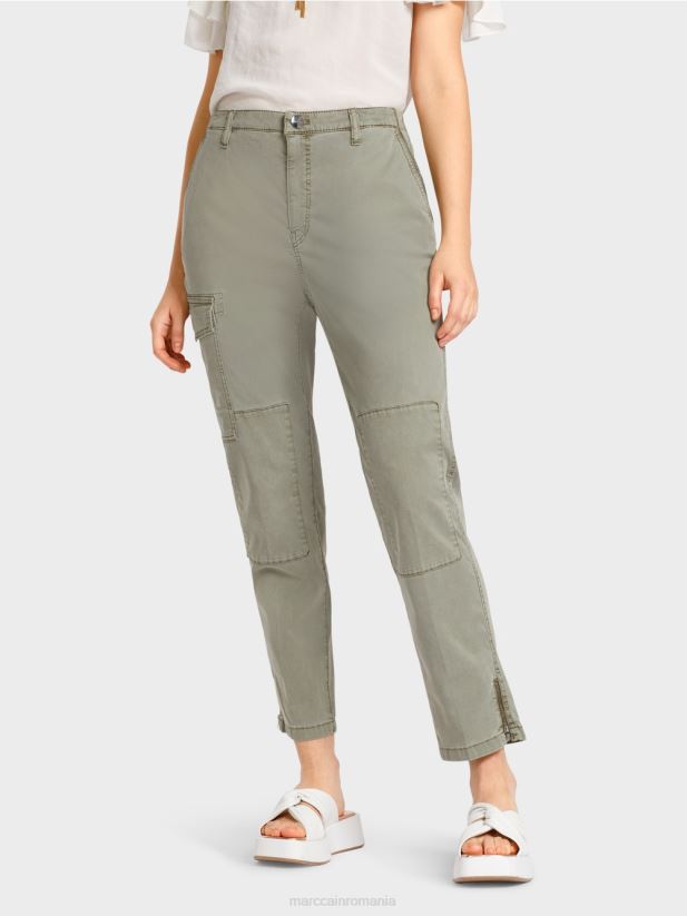 pantaloni radom „regândiți împreună”. Marc Cain junglă adâncă îmbrăcăminte 4826HH655