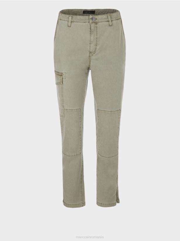 pantaloni radom „regândiți împreună”. Marc Cain junglă adâncă îmbrăcăminte 4826HH655