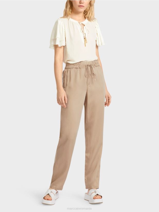pantaloni rivera „regândiți împreună”. Marc Cain nisip adânc îmbrăcăminte 4826HH665