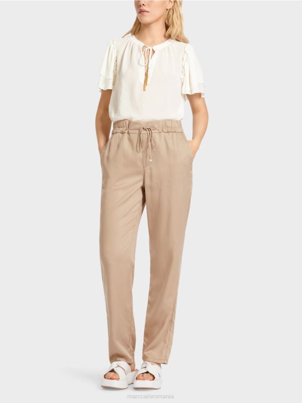 pantaloni rivera „regândiți împreună”. Marc Cain nisip adânc îmbrăcăminte 4826HH665