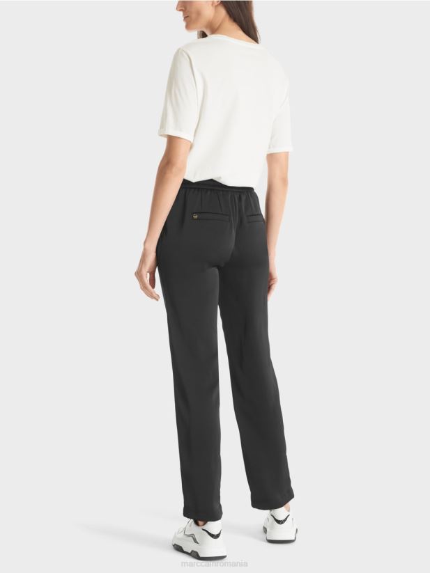 pantaloni roanne „regândiți împreună”. Marc Cain negru îmbrăcăminte 4826HH568
