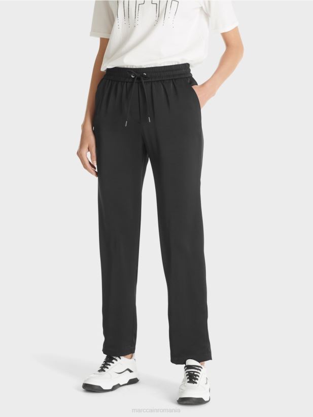 pantaloni roanne „regândiți împreună”. Marc Cain negru îmbrăcăminte 4826HH568