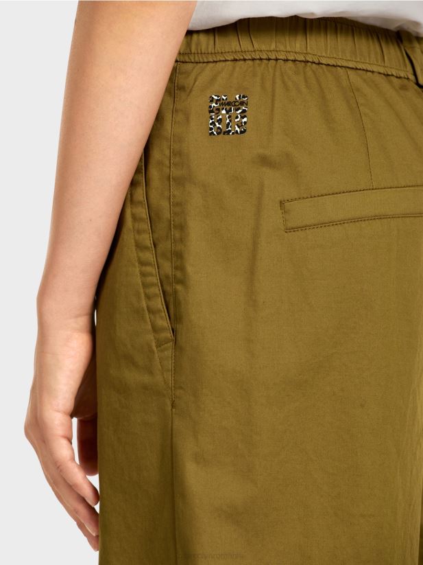 pantaloni scurți „regândiți împreună”. Marc Cain măsline galbene îmbrăcăminte 4826HH707