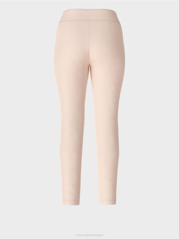 pantaloni sliven cu fermoar lateral Marc Cain floare de migdal îmbrăcăminte 4826HH522