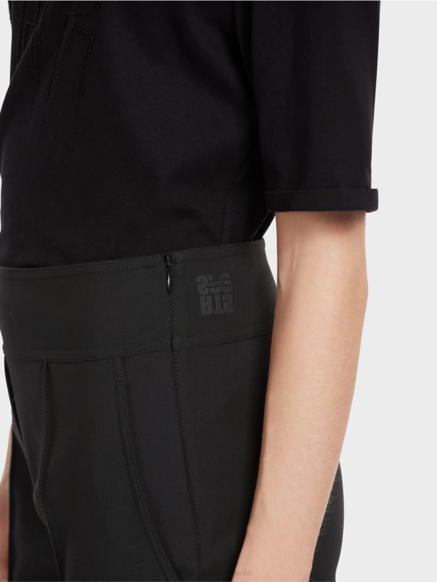 pantaloni sliven cu fermoar lateral Marc Cain negru îmbrăcăminte 4826HH540