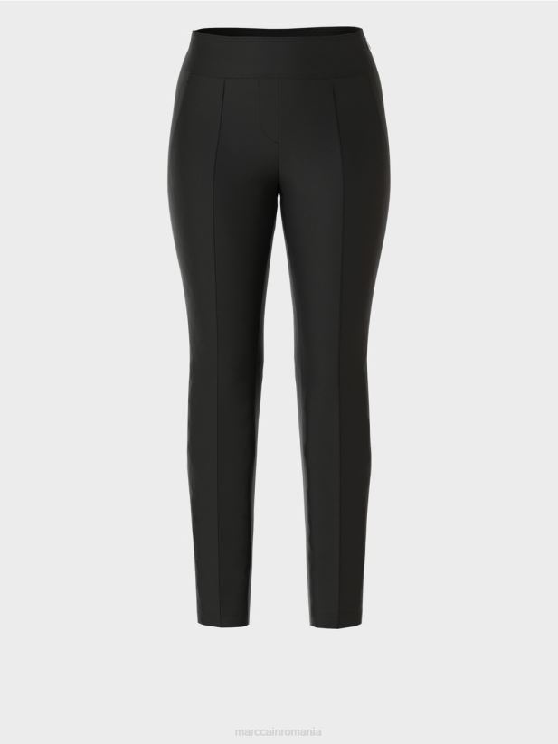 pantaloni sliven cu fermoar lateral Marc Cain negru îmbrăcăminte 4826HH540