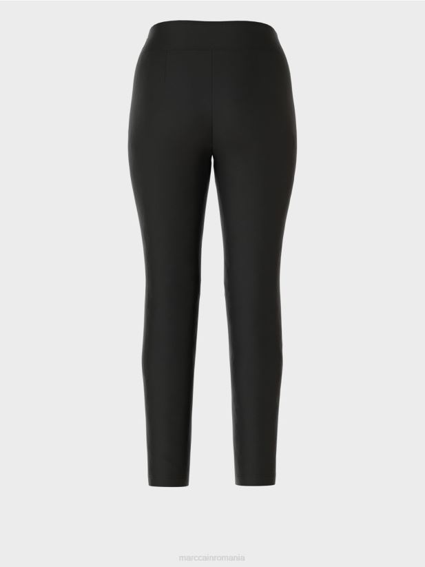 pantaloni sliven cu fermoar lateral Marc Cain negru îmbrăcăminte 4826HH540