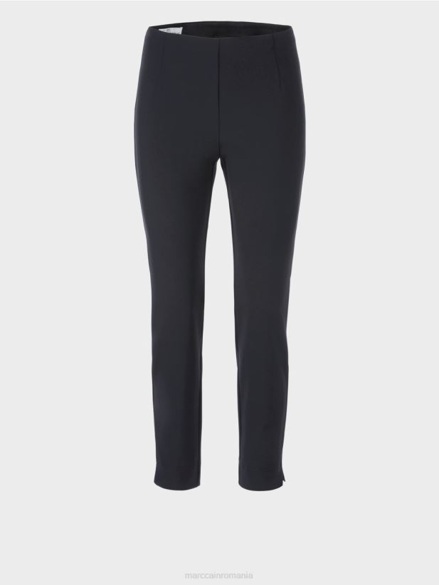pantaloni sofia din stofa stretch Marc Cain marina îmbrăcăminte 4826HH567
