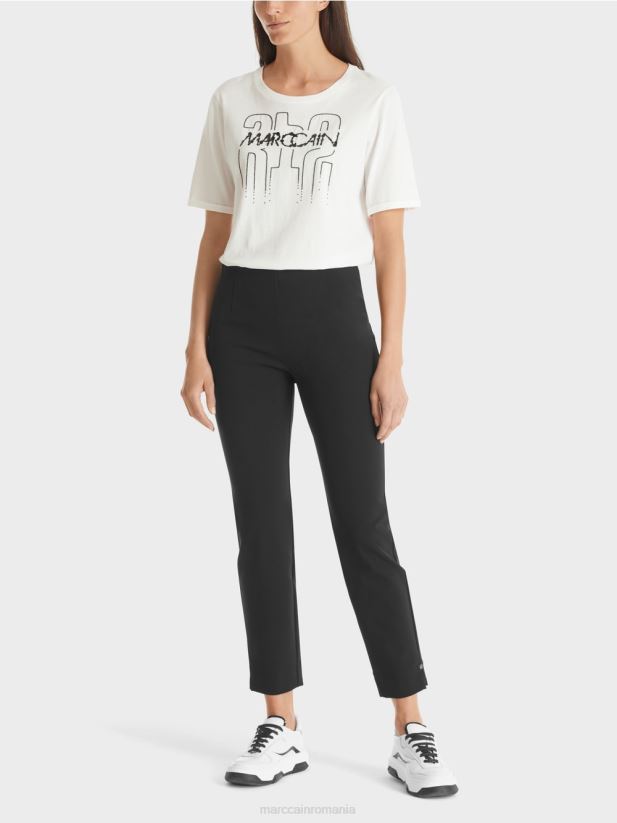 pantaloni sofia din stofa stretch Marc Cain negru îmbrăcăminte 4826HH563