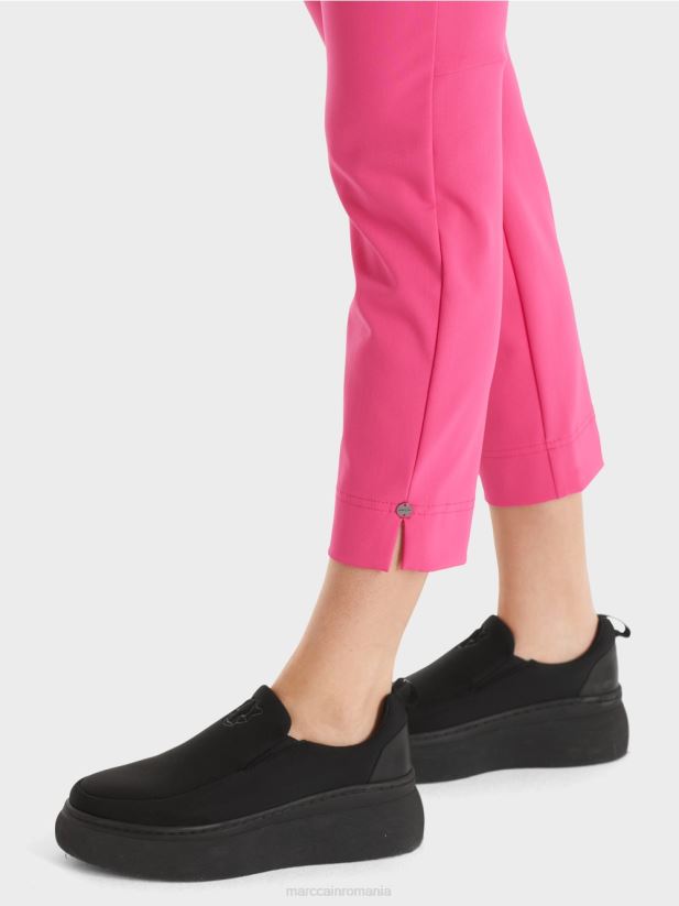 pantaloni sofia din stofa stretch Marc Cain roz pop îmbrăcăminte 4826HH570