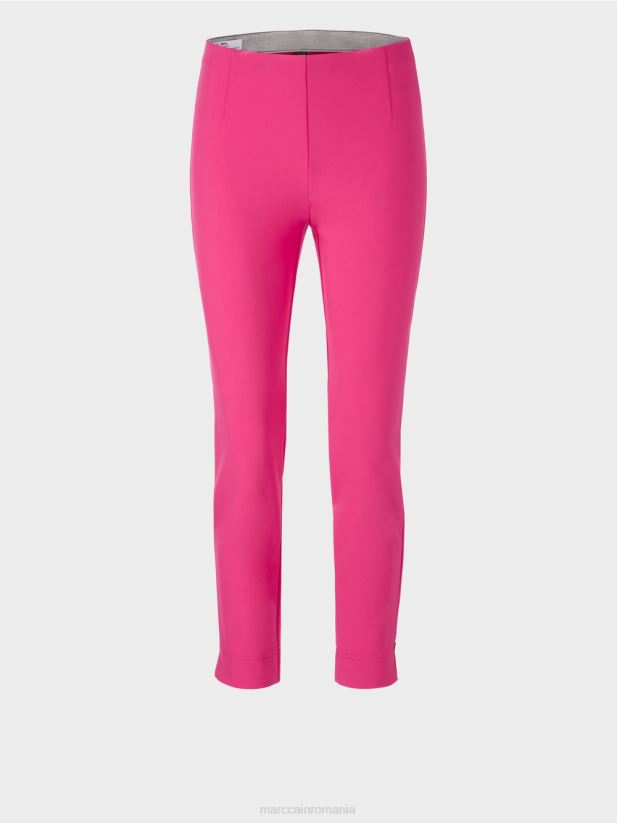 pantaloni sofia din stofa stretch Marc Cain roz pop îmbrăcăminte 4826HH570