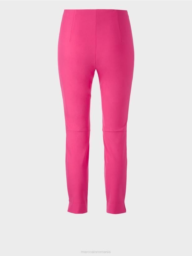 pantaloni sofia din stofa stretch Marc Cain roz pop îmbrăcăminte 4826HH570