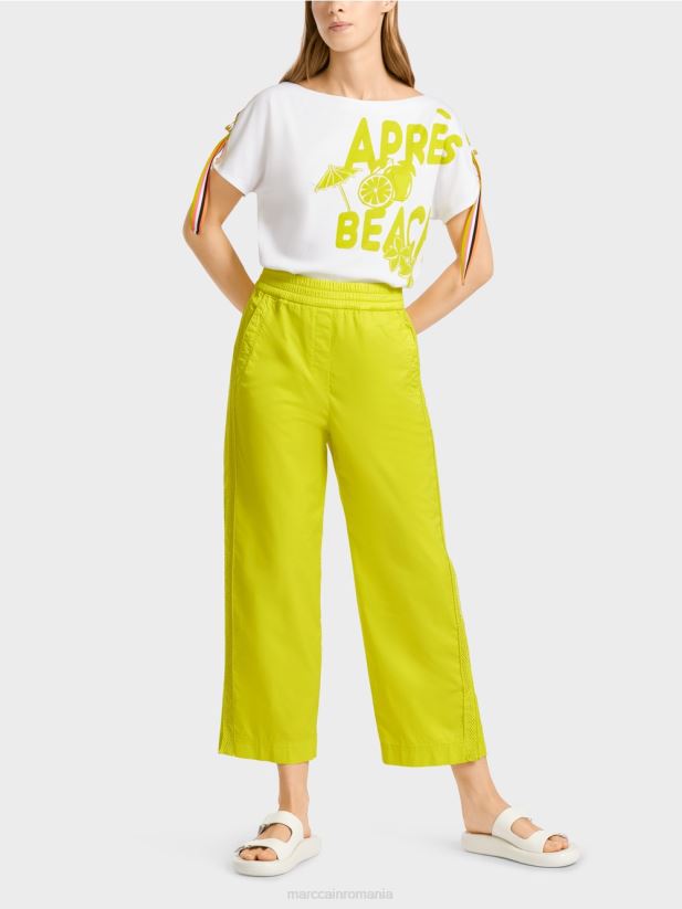 pantaloni sport cu dungi din plasă Marc Cain var usor îmbrăcăminte 4826HH628