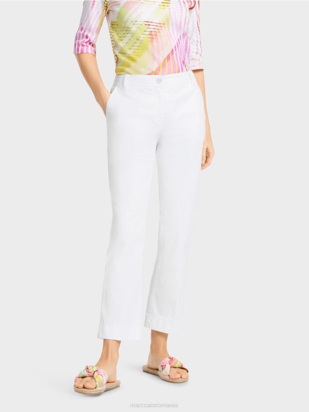 pantaloni sportivi „regândiți împreună”. Marc Cain alb îmbrăcăminte 4826HH623