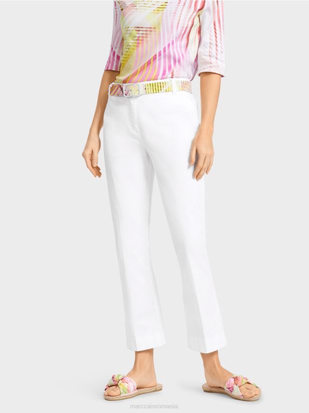 pantaloni sportivi „regândiți împreună”. Marc Cain alb îmbrăcăminte 4826HH623