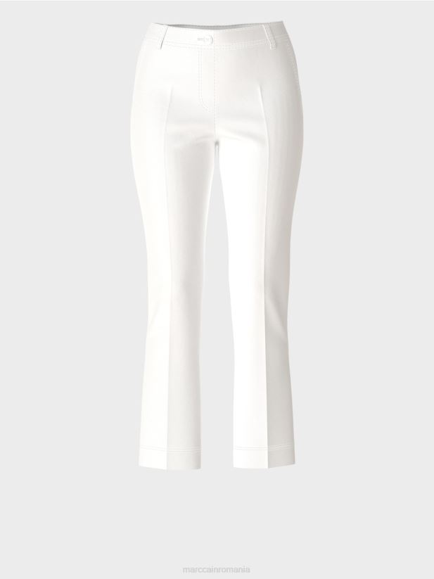 pantaloni sportivi „regândiți împreună”. Marc Cain alb îmbrăcăminte 4826HH623