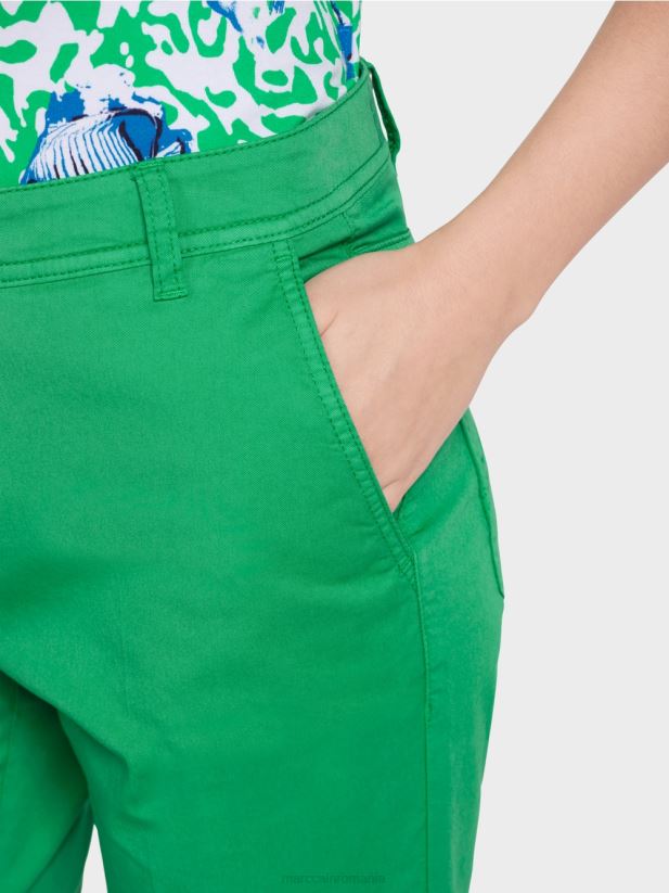 pantaloni sportivi „regândiți împreună”. Marc Cain frunză strălucitoare de busuioc îmbrăcăminte 4826HH601