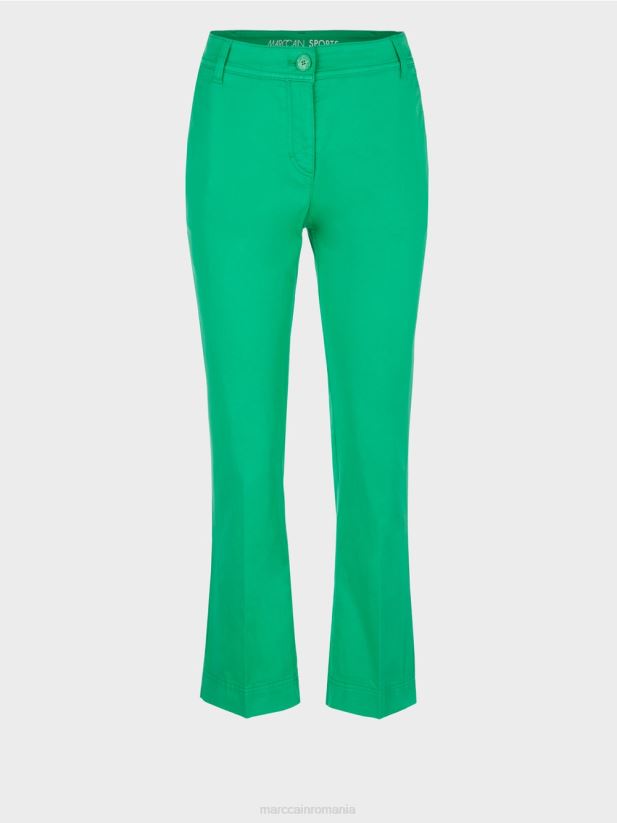 pantaloni sportivi „regândiți împreună”. Marc Cain frunză strălucitoare de busuioc îmbrăcăminte 4826HH601