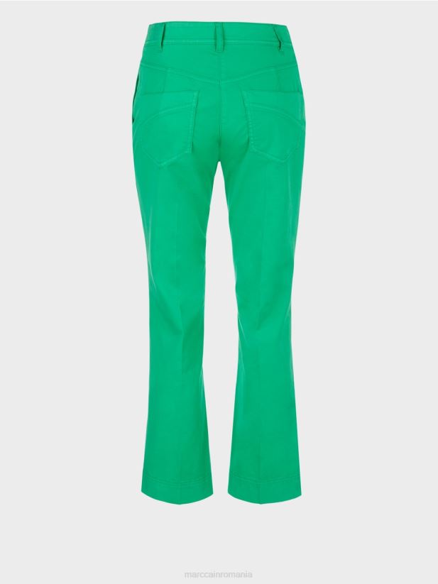 pantaloni sportivi „regândiți împreună”. Marc Cain frunză strălucitoare de busuioc îmbrăcăminte 4826HH601