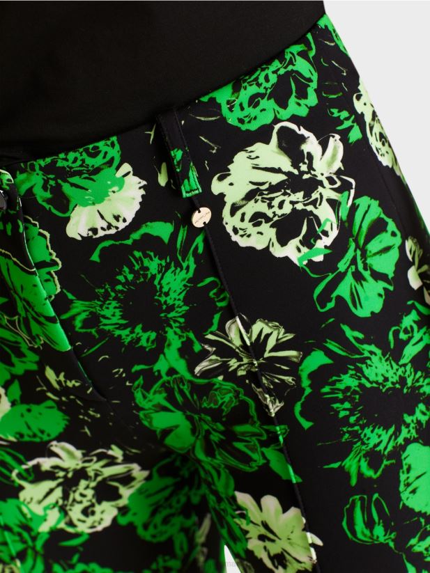 pantaloni stretch Sydney Marc Cain verde măr închis îmbrăcăminte 4826HH529