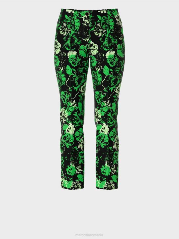 pantaloni stretch Sydney Marc Cain verde măr închis îmbrăcăminte 4826HH529