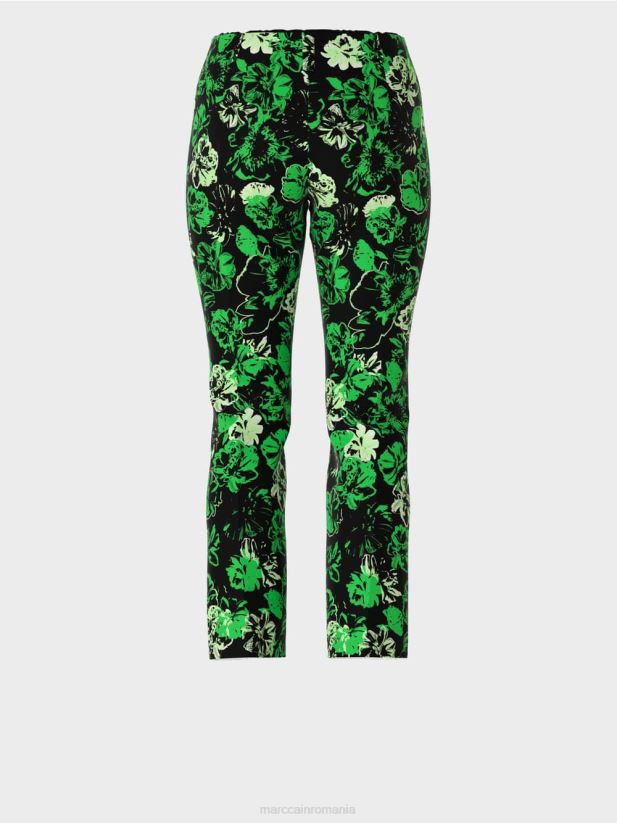 pantaloni stretch Sydney Marc Cain verde măr închis îmbrăcăminte 4826HH529