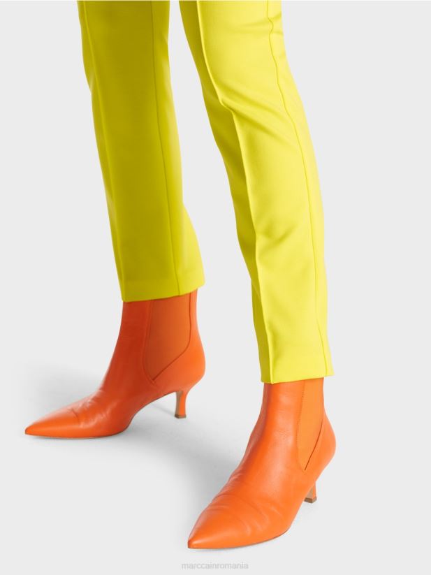 pantaloni stretch cu talie obișnuită Sydney Marc Cain lămâie moale îmbrăcăminte 4826HH587