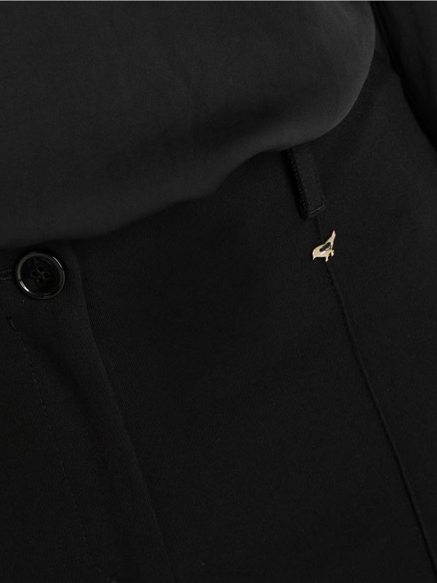 pantaloni stretch cu talie obișnuită Sydney Marc Cain negru îmbrăcăminte 4826HH591