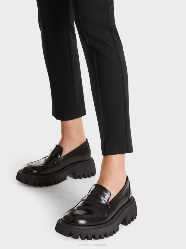 pantaloni stretch cu talie obișnuită Sydney Marc Cain negru îmbrăcăminte 4826HH591