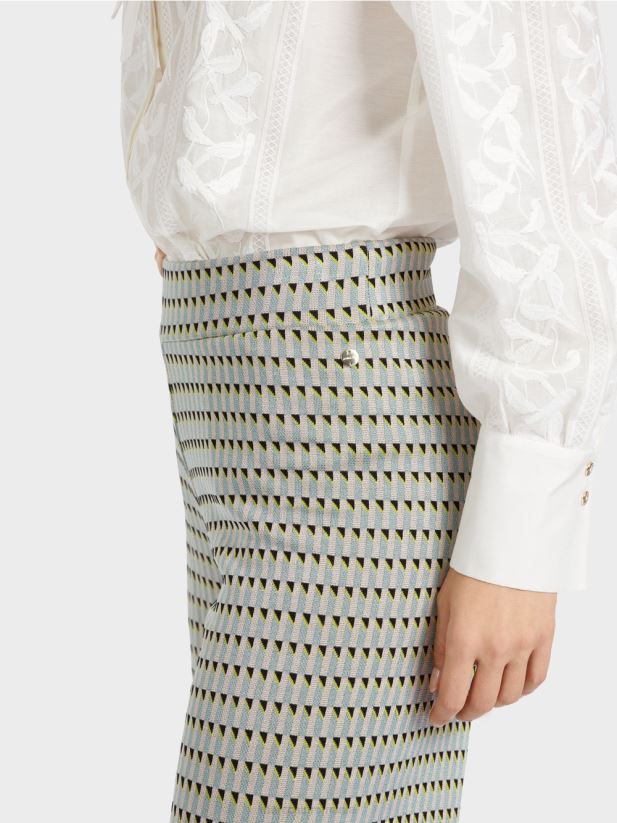 pantaloni tricotati in germania Marc Cain albastru închis la cer îmbrăcăminte 4826HH585