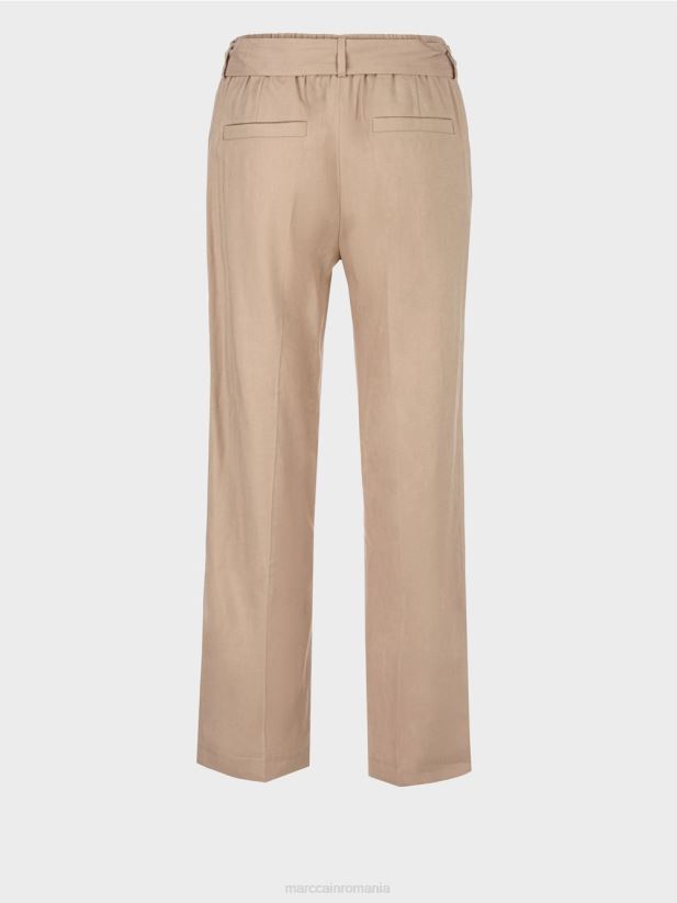 pantaloni wardha paperbag Marc Cain nisip adânc îmbrăcăminte 4826HH647