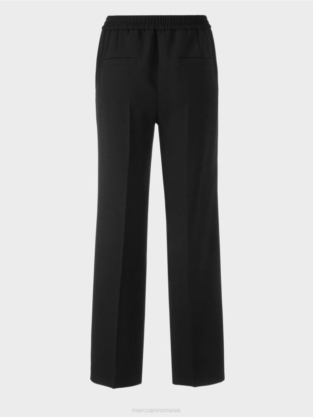 pantaloni washington cu picioare largi Marc Cain negru îmbrăcăminte 4826HH577