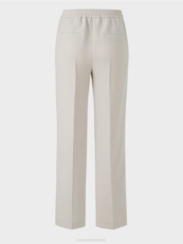 pantaloni washington cu picioare largi Marc Cain piatra calda îmbrăcăminte 4826HH575