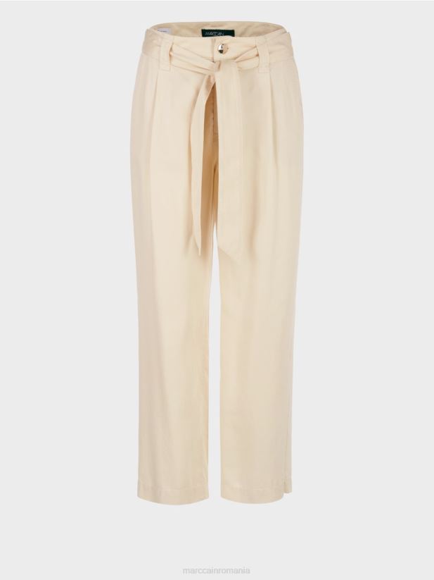 pantaloni welleri „regândiți împreună”. Marc Cain cremă îmbrăcăminte 4826HH657