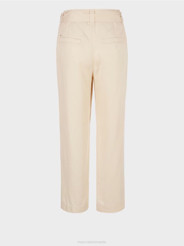 pantaloni welleri „regândiți împreună”. Marc Cain cremă îmbrăcăminte 4826HH657