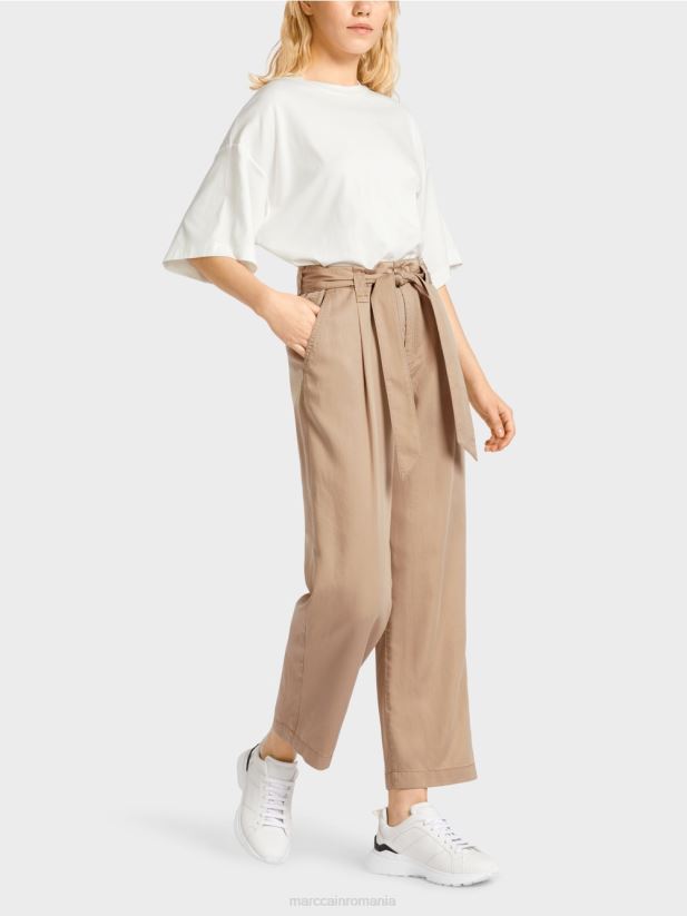 pantaloni welleri „regândiți împreună”. Marc Cain nisip adânc îmbrăcăminte 4826HH680