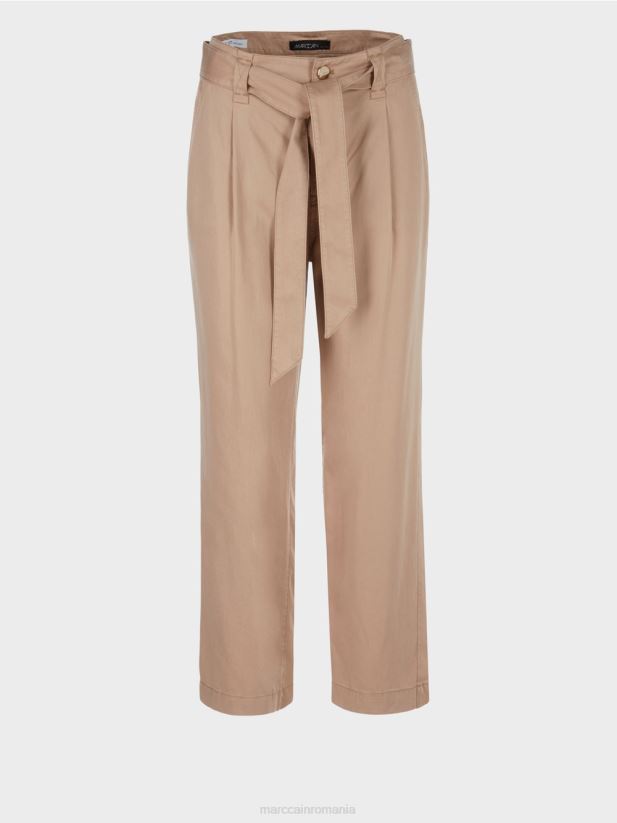 pantaloni welleri „regândiți împreună”. Marc Cain nisip adânc îmbrăcăminte 4826HH680