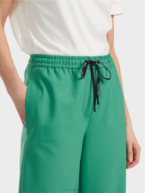 welby pantaloni largi cu șnur în talie Marc Cain smalț îmbrăcăminte 4826HH525