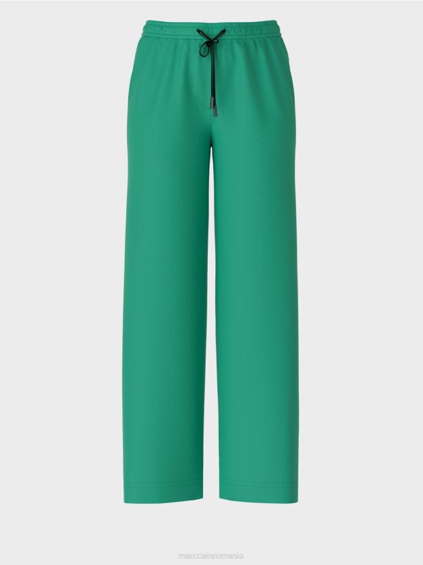 welby pantaloni largi cu șnur în talie Marc Cain smalț îmbrăcăminte 4826HH525